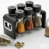 Premium Multipurpose Plastic Spice Rack Masala Organizer - 6 Pcs Set