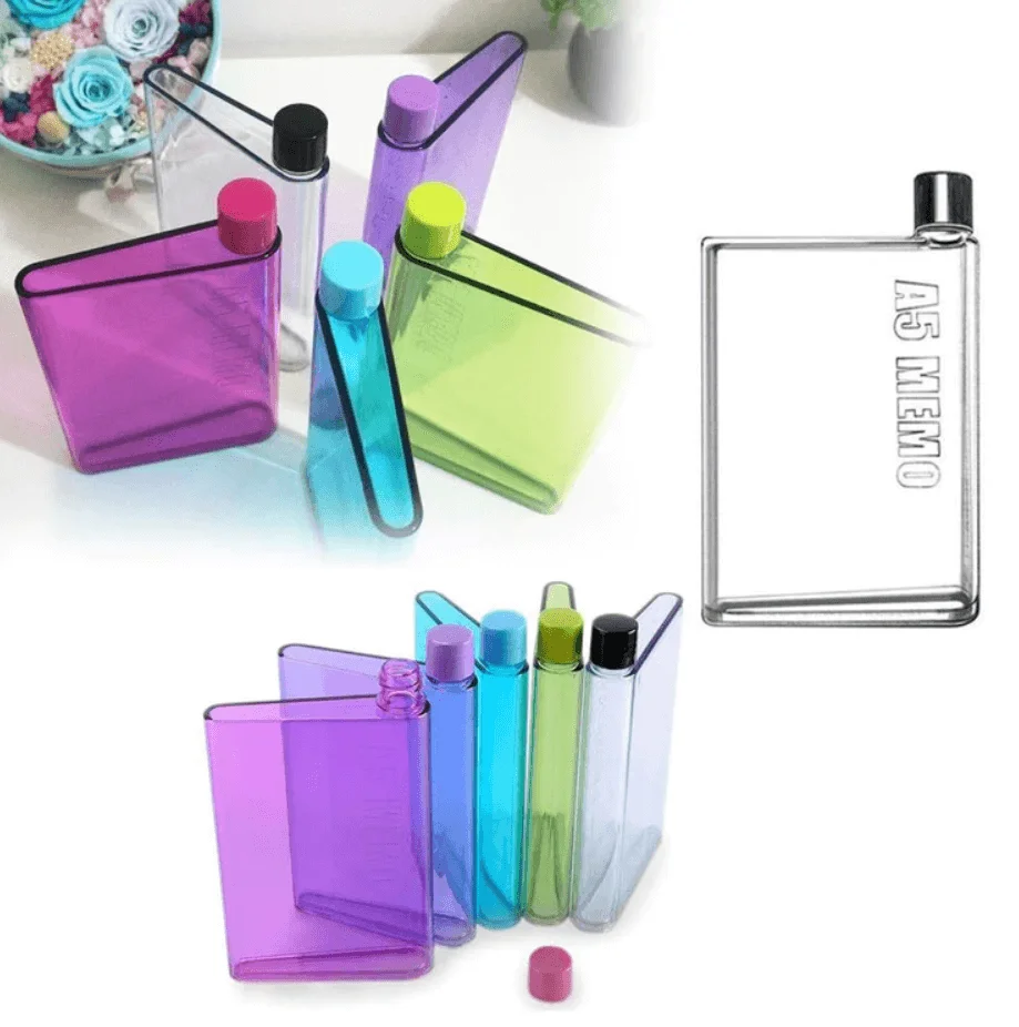 A5 Size Notebook Plastic Water Bottle
