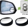 Car Rear View Mirror Blind Spot Round Wide Angle Mirror - Pack Of 2