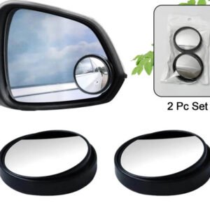 Car Rear View Mirror Blind Spot Round Wide Angle Mirror - Pack Of 2