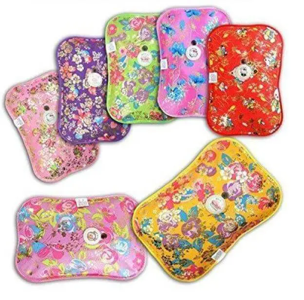 Electric Hot Heating Gel Bag Pad With Fur Velvet and Auto cut (assorted color)