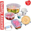 Silicon Stretch lids Covers for Bowl & Containers Pack 6