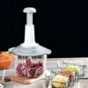Manual Hand Press Push Chopper For Kitchen (assorted coloe)