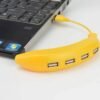 Banana Shape 4-Port USB Hub Usb expander for charging / data sync