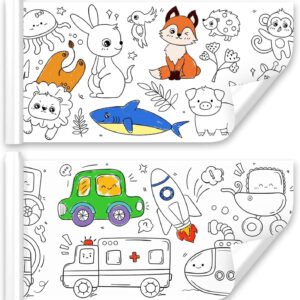 DIY Color Filling Coloring Drawing Paper Roll for Kids