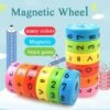 Magnetic Cylinder Maths Skill Learning Toy Numbers and Symbols