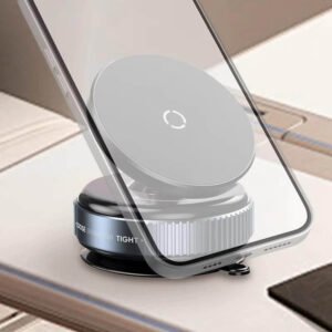 Vacuum Magnetic Suction Phone Holder with 360 Degree Rotation